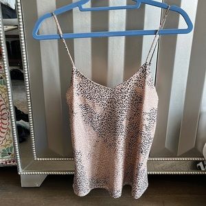 Cheetah print strappy top